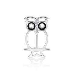 OWL ON A PERCH,OUTLINE, BROOCH
