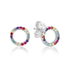 RAINBOW CIRCLE STUD