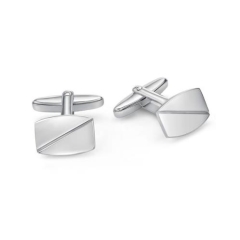 CUFFLINKS,RD'D RECT, DIAGONAL